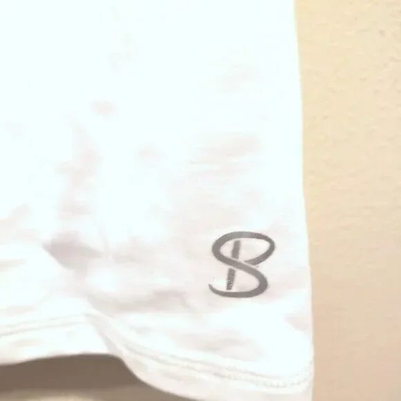 Sofibella White Short-Sleeved Half Zip Collarless Golf Shirt~$74 - Picture 10 of 11